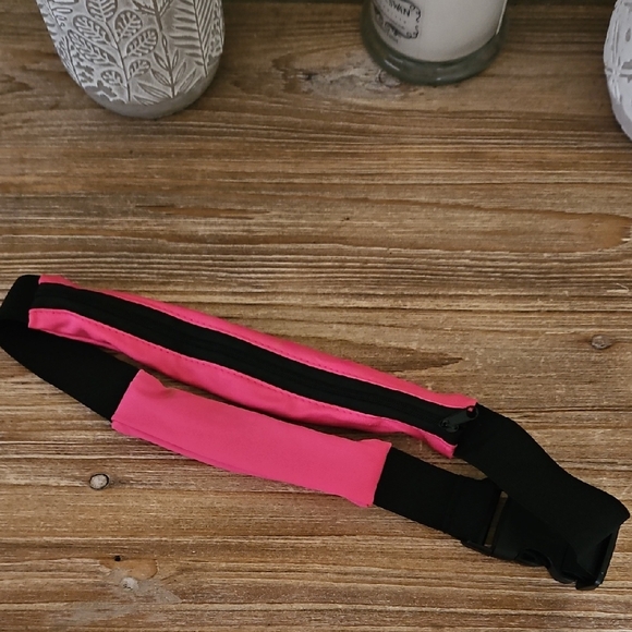 Pink and Black Waist Bag - Picture 1 of 2